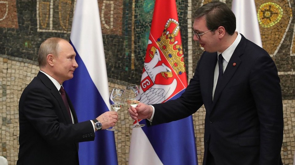 Vladimir Putin a Aleksandar Vučić - foto Kreml.ru
